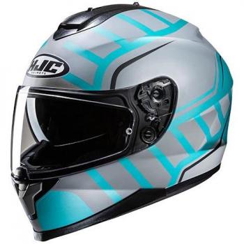 Casco Integral HJC C70N Holt Talla XS Azul Plata