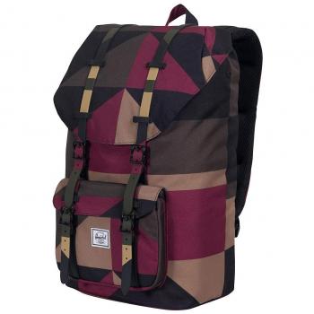 Herschel Unisex Rucksack Little America, Windsor Wine Frontier Geo
