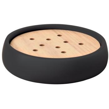Spirella Noir Mat : Porte Savon Bois-Sérénité