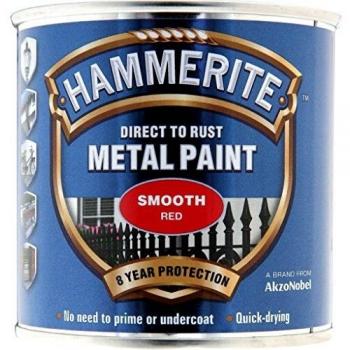 Red Metallic Smooth Paint – Hammerite 250ml