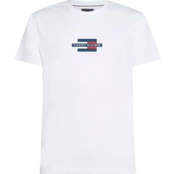 Tommy Hilfiger Flagge Box T-Shirt Herren – Weiß Regular Fit MW0MW38636