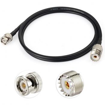 Antena Marina VHF UHF con Conector Recto RG58 100 cm