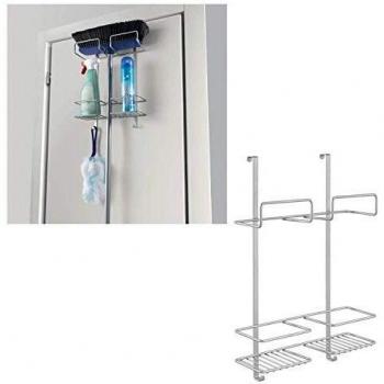 Support de porte métallique Broomy pour balais et outils ménagers