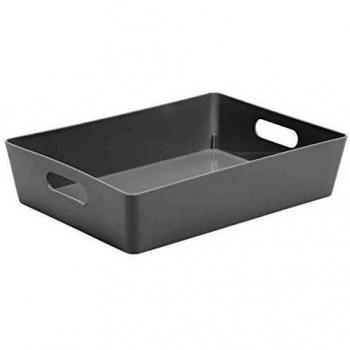 Wham Grey Rectangular Studio Basket 5.01 6 Litre NWT3887