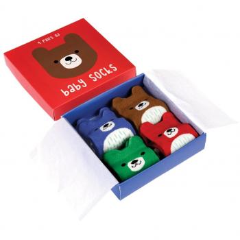 Chaussettes bébé Rex London avec Ours (x4)