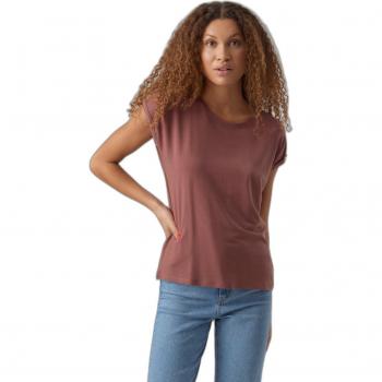 Vero Moda Ava Rundhalsshirt, Altrosa, Größe XL
