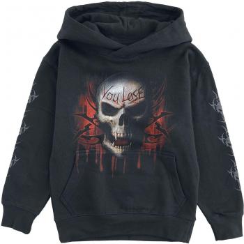 Schwarzer Spiral Kids Kapuzenpullover „Game Over“ – Größen 152/158 für Jungen