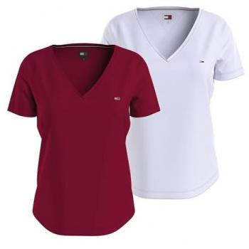 Tommy Jeans V-Shirt »TJW 2PACK SLIM SOFT V NECK TEE«