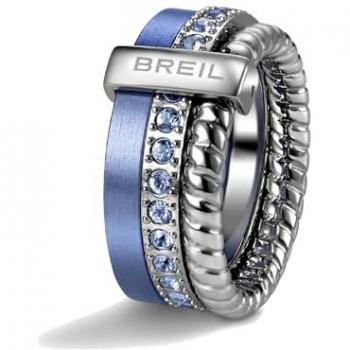 TJ1717 Anello Breil Blu-Argento