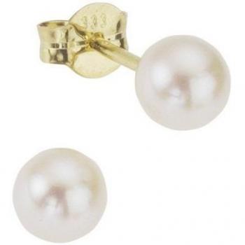 Vivance „375 € Gelbgold‑Perlen“ Ohrstecker – Damen, ONE‑SIZE, Gold