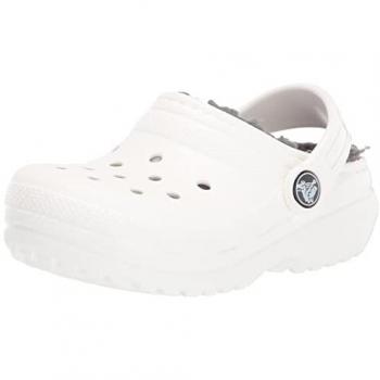 Crocs Infant 9 Toddler Classic Lined Clog – Boy’s Edition, White