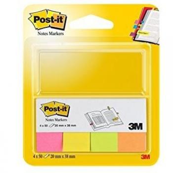 Neon Post-It Marker Kit – 4 Pads, 38 × 20 mm