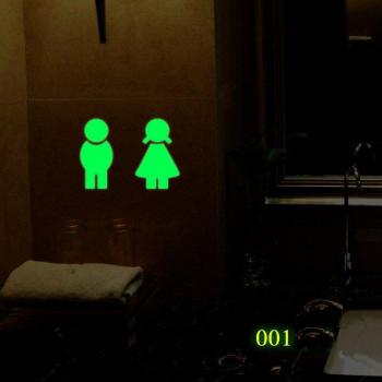 Fluorescent Toilet Mural Decor