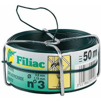Fil galvanisé vert plastifié