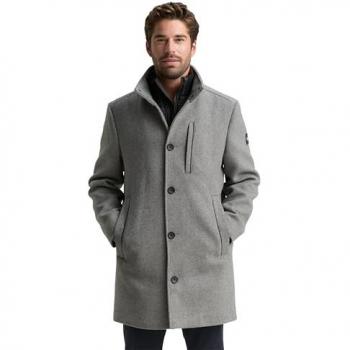 Tom Tailor Wool Twill Jacket, Light Stone Grey, M for Men