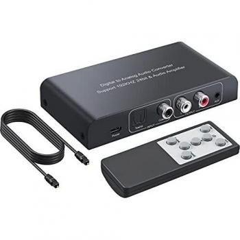 Convertitore Digitale PROZOR – Toslink/RCA/3.5 mm Stereo con IR