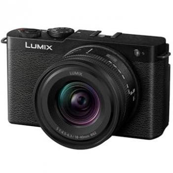 Panasonic Lumix DC-S9NE-K Vollformat Kamera, spiegellos, Open Gate Vlogging, 24,2 MP, 6K/4K, 779-Punkt-PDAF, Bildstabilisierung, LUT, 180°-Flex.-Monitor, 5 GHz WLAN, Schwarz, mit Objektiv S-R1840E