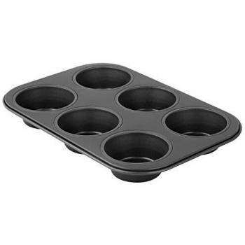 Molde para muffins Zenker 6 cavidades negro metalizado