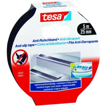 Tesa Ruban antidérapant 25 mm x 50 m noir