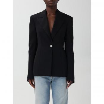 Chic Black Virgin Wool Blazer