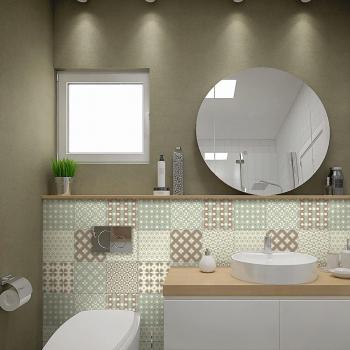 Autocollants Carrelage Adhésif pour Cuisine et Salle de Bain