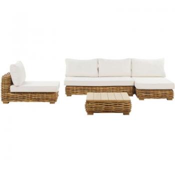 BELIANI Outdoor Lounge Set mit Auflagen