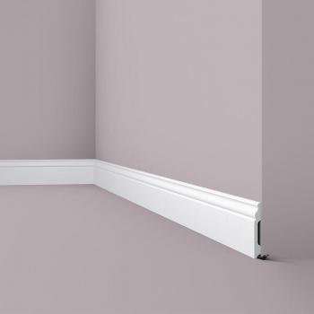 NMC Wallstyl White Base Moulding 2m