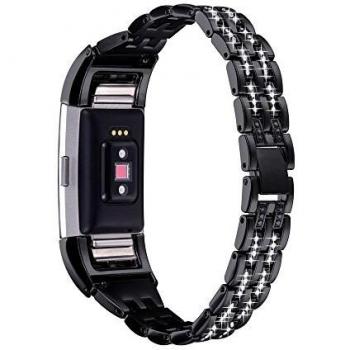 BandMax Premium-Arm‑Band für Fitbit Charge 2 – Glitzer-Strass