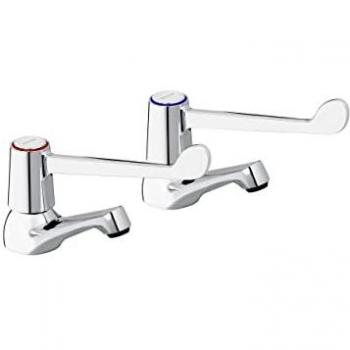 Chrome Basin Taps with 6 Inch Levers