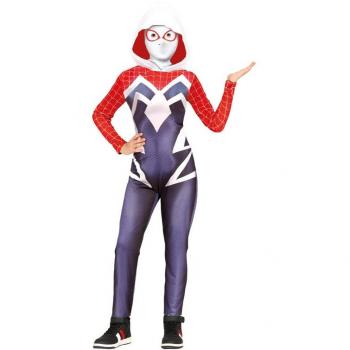 Disfraz infantil de superheroína arácnida