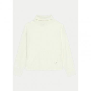United Colors Rollkragenpullover UNICO 106WC200G – Écru, standardmäßige Passform