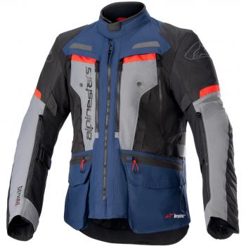 Alpinestars Bogotá Pro Textiljacke Drystar Dunkelblau/Schwarz/Grau/Hellrot M male