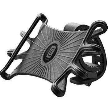 Supporto Bici Universale da Manubrio Regolabile 360° per Smartphone 4-6,7 Pollici Nero
