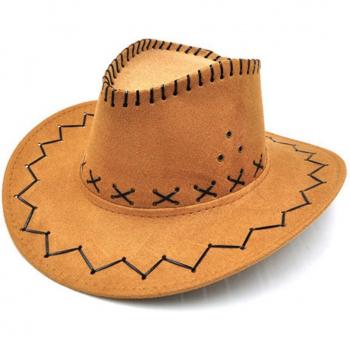 Sombrero de Cuero con Visera Ancha