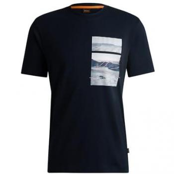 BOSS T‑shirt 50539194 Blu scuro Regular Fit