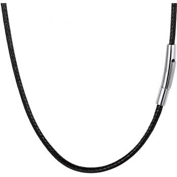 PROSTEEL Chaîne en Corde de Cire Noir 66cm 2mm pour Homme