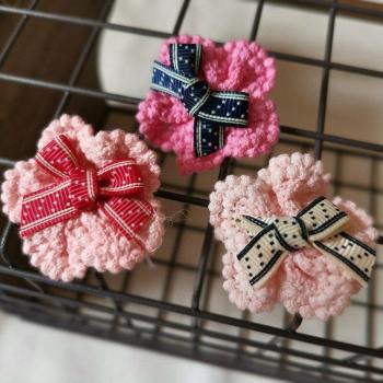 Woolen Yarn Crochet Flower Appliques