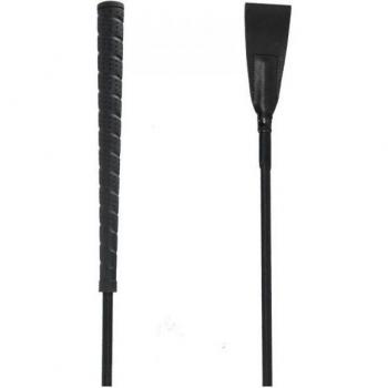 HySCHOOL 65cm Black Whip with Rubber Handle
