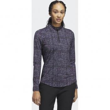 Playera adidas Ultimate365 para mujer con estampado y cierre corto