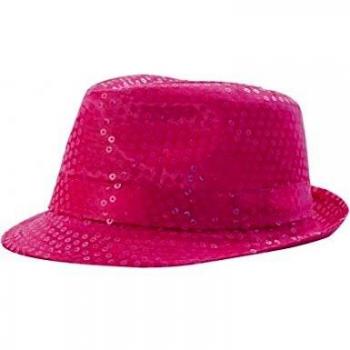 Chapeau à Paillettes Borsalino Rose
