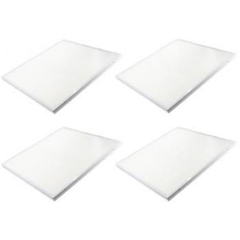 Jandei LED Slim 60x60 Pack 4 – 2,5 cm, 50 W, marco blanco