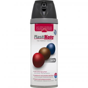 Plastikote Satin Black 400Ml