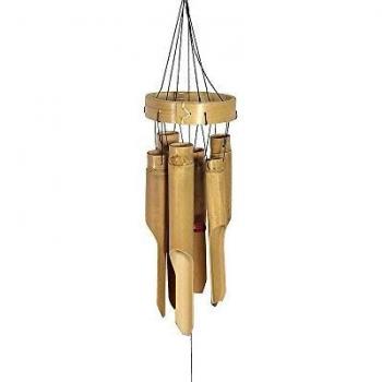 Windspiel „Zeitlos“ – Bambus Klangspiel 75 cm Feng Shui