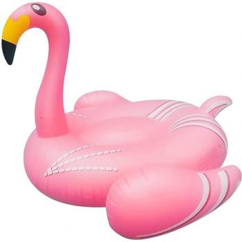 Flotador rosa gigante en forma de flamenco 192x160 cm