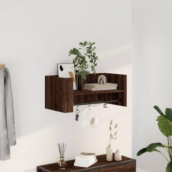 VidaXL Engineered Wood Wall Shelf Brown Oak 70.5x35x30.5 cm