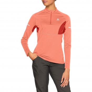Odlo Sweat 1/2 Zip OMNIUS Warm Femme, Peach Echo/Baked Apple, M