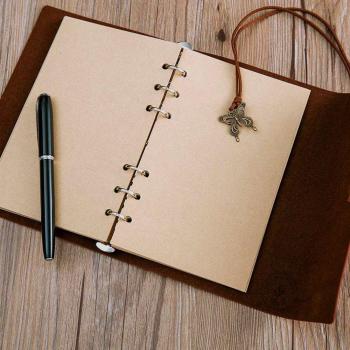 80 Sheets A6 Vintage Kraft Paper Planner Refill