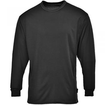 Small Black Thermal Base Layer Long Sleeve Top