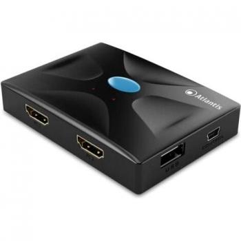 Sélecteur HDMI KVM à 2 Entrées ATLANTIS
