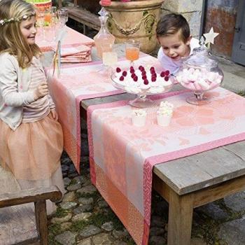 Rosa Tè Jacquard Vite Asia Mood 0,1 cm spessore